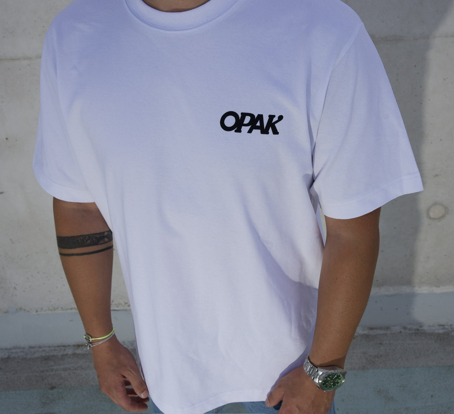 OPAK FACE T-SHIRT BLANC